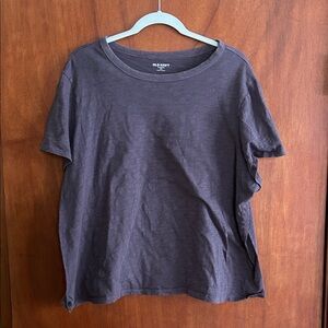 Boxy cap sleeve t shirt old navy size XXL 100% cotton